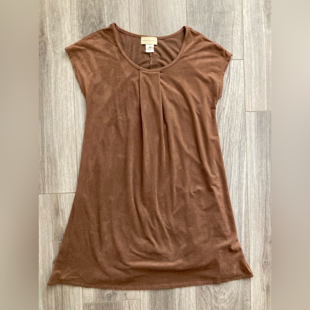 Xsmall Brown Suede Mini Dress